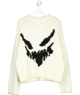 Arcana Cream Ghost Knit Jumper UK M