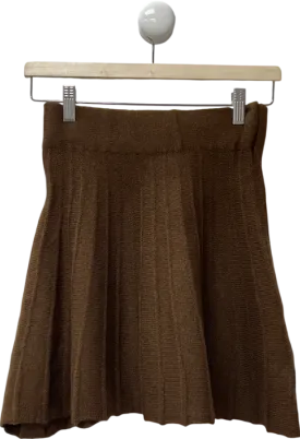 Brown Knitted Skirt UK XS/S