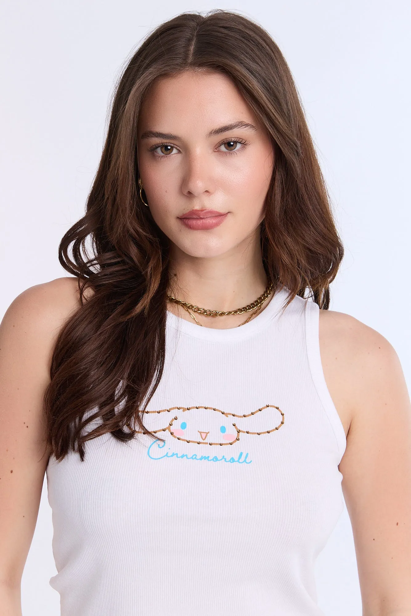 Cinnamoroll Graphic Rhinestones Tank Top