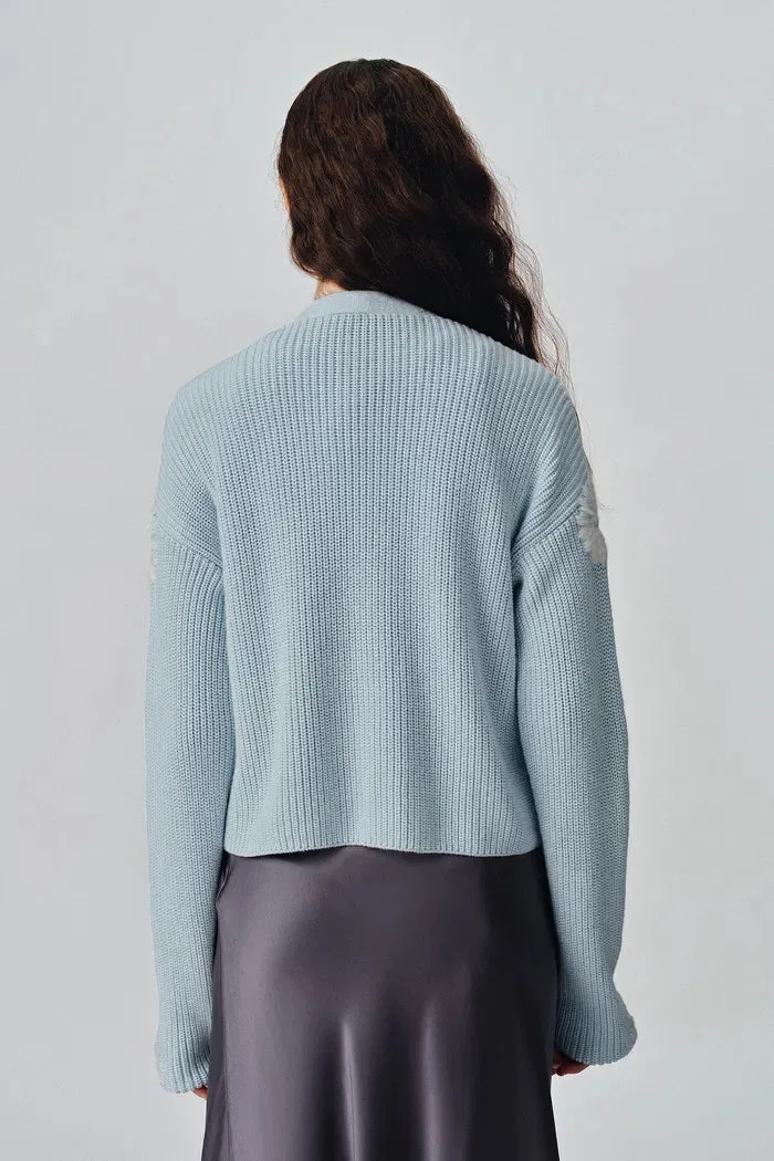 Dasiy Chunky Cardigan in Cotton Cashmere Knit