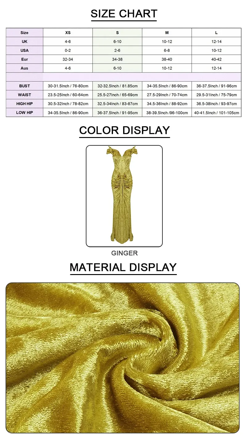 Ginger Velvet Maxi Dress