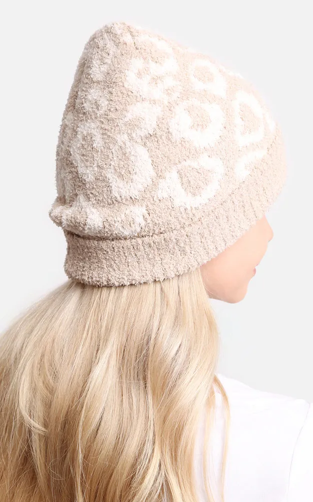 JH273 Leopard Print Luxury Soft Ribbed Beanie