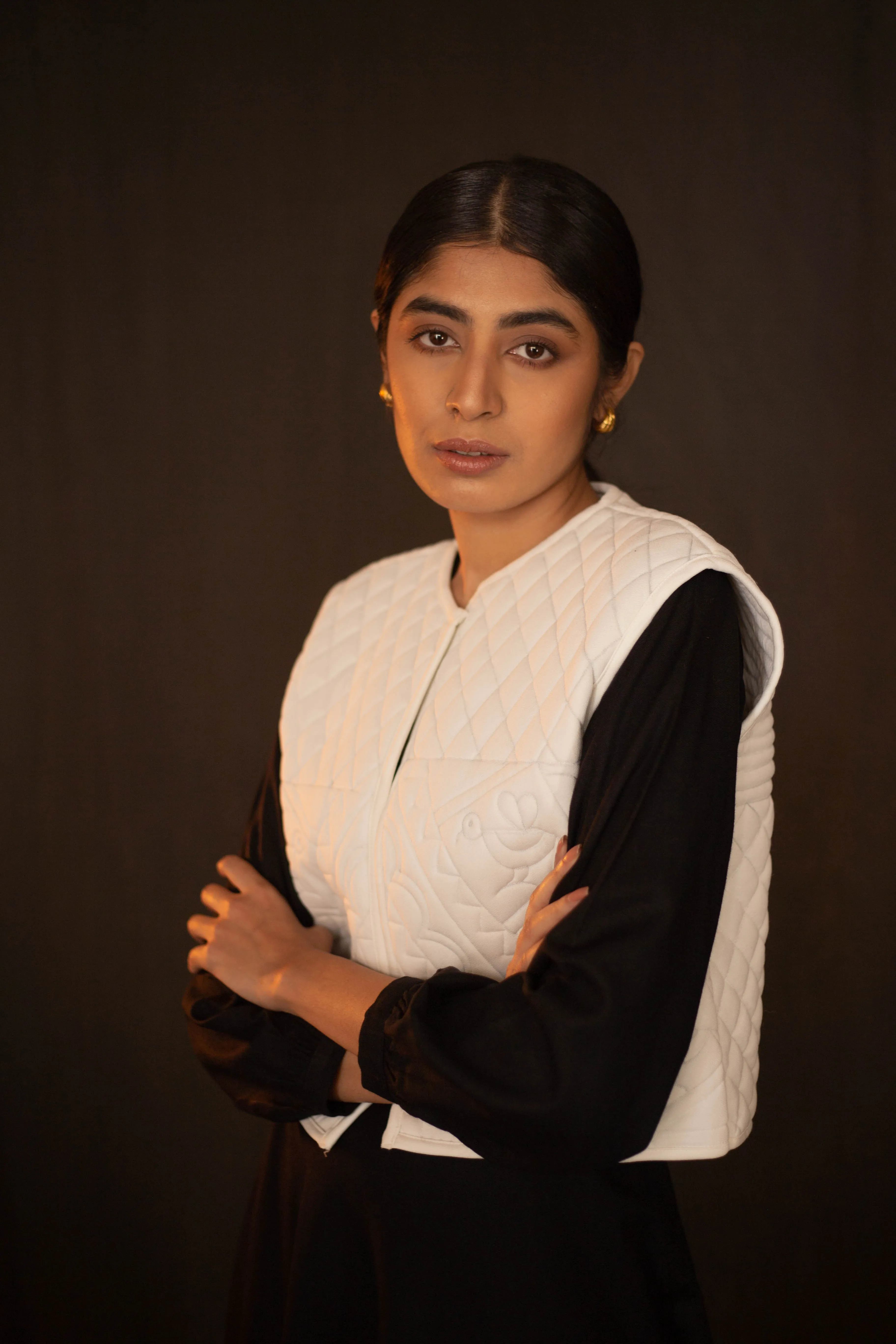 LIPPAN WHITE QUILTED JACKET