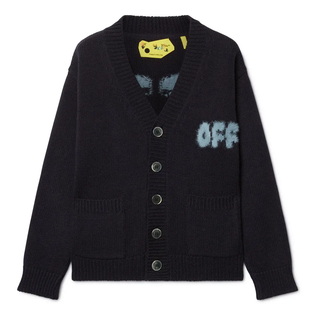 Off-White Kids Arrow Chunky Knit Cardigan