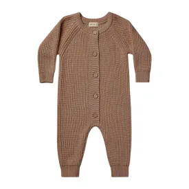 Quincy Mae Chunky Knit Jumpsuit - Cocoa