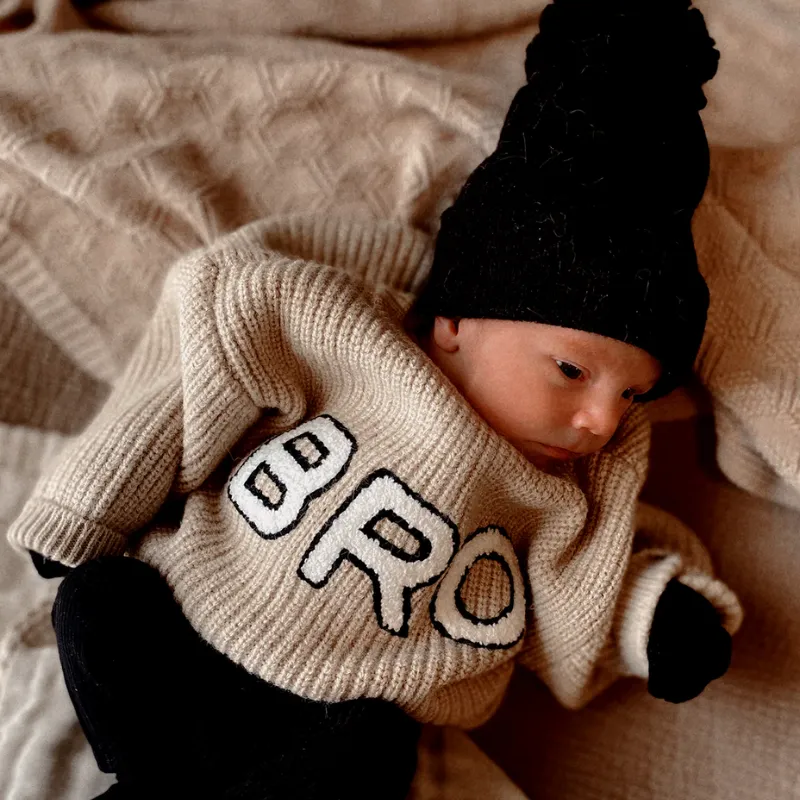 Spearmint LOVE - BRO Knit Sweater in Cocoa