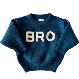 Spearmint LOVE - BRO Knit Sweater in Midnight Blue