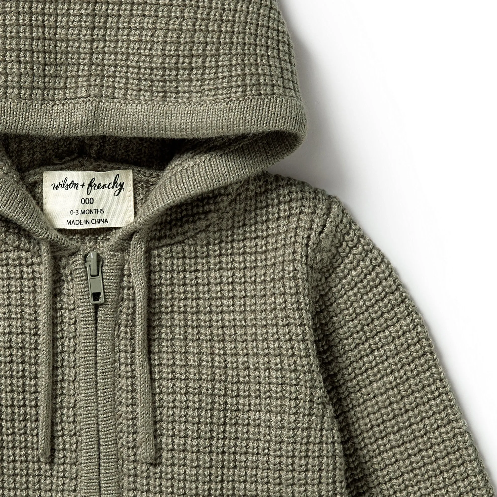 Wilson and Frenchy Knitted Zipped Jacket - Dark Ivy
